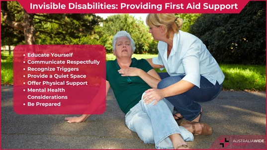 Invisible disabilities first aid support article header